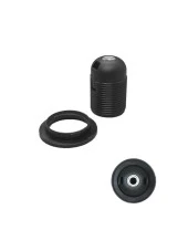 Şahnet E14 Siyah Dişli Duy Abajur Masa Lambası Lambader Duy thumbnail 1