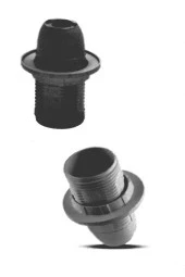 Şahnet E14 Siyah Dişli Duy Abajur Masa Lambası Lambader Duy thumbnail 2