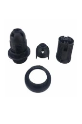 Şahnet E14 Siyah Dişli Duy Abajur Masa Lambası Lambader Duy thumbnail 6