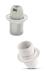 E14 Abajur Duy Tam Diş Beyaz thumbnail 2