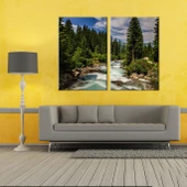 Orman Nehir Kanvas Tablo - 2
