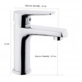 Tema Zenn Banyo Lavabo Bataryası Musluk Krom - 2