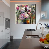 Çiçekler Kanvas Tablo thumbnail 2