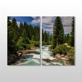 Orman Nehir Kanvas Tablo - 1