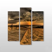 Akşamüstü Sahil   Kanvas Tablo thumbnail 1