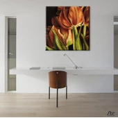 Oryantal Lale Kanvas Tablo thumbnail 2