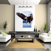 3D Kartal Kanvas Tablo - 1