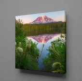 DAĞIN DENİZE YANSIMASI KANVAS TABLO - 1