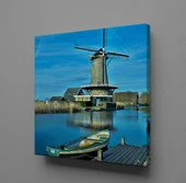 KIYIDAKİ DEĞİRMEN KANVAS TABLO - 1