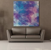 PEMBE MAVİ KANVAS TABLO - 2