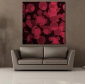 KIRMIZI DAİRELER KANVAS TABLO thumbnail 2