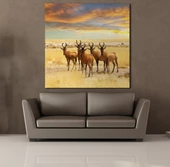 GEYİKLER KANVAS TABLO - 2