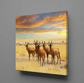 GEYİKLER KANVAS TABLO - 1