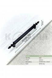 Elif Kulp Country Mutfak Dolap Çekmece Mobilya Kulbu Siyah 128 - 2