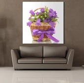 SAKSIDA MOR MENEKŞELER KANVAS TABLO thumbnail 2