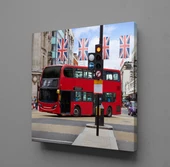 KIRMIZI İKİ KATLI OTOBÜS KANVAS TABLO - 1