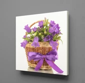 SAKSIDA MOR MENEKŞELER KANVAS TABLO thumbnail 1