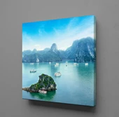 ADA VE GEMİLER KANVAS TABLO - 1