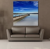 KÖPRÜ VE DENİZ KANVAS TABLO thumbnail 2