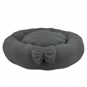 Polar Simit Kedi Yatağı, Küçük Irk Köpek Yatağı - Gri - 1