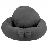 Polar Simit Kedi Yatağı, Küçük Irk Köpek Yatağı - Gri - 2