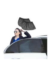 Araba Araç Yan Cam Perdesi Güneşlik Gölgelik Güneş Koruyucu Çocuk Ve Bebekler Için Arka Koltuk Perde 2 Adet thumbnail 1