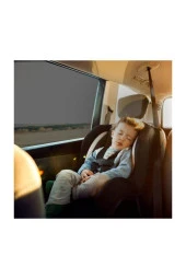 Araba Araç Yan Cam Perdesi Güneşlik Gölgelik Güneş Koruyucu Çocuk Ve Bebekler Için Arka Koltuk Perde 2 Adet thumbnail 2