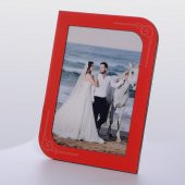 AHŞAP KIRMIZI RENK RESİM ÇERÇEVE 10*15 - 1
