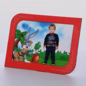AHŞAP KIRMIZI RENK RESİM ÇERÇEVE 10*15 - 3