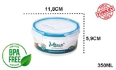 Moon Star Mlook Round 350ML Kilitli  Silindir Saklama Kabı ML-174 - 3