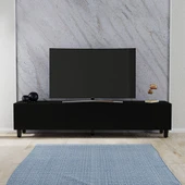 LENDA Deren 3 Kapaklı Tv Ünitesi - Siyah 180 cm - 2