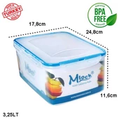 Moonstar Mlock 3,25 Litre Hava Sızdırmaz Kilitli Kap ML-162 - 2