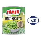 Tamek Bezelye Konservesi 830 gr x 3 Adet - 2