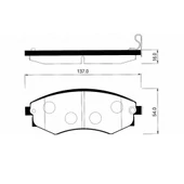 Ssangyong REXTON KORANDO Ön Fren Balata Takımı thumbnail 3