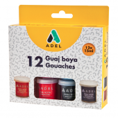 Adel Guaj Boya Karton Kutu Şişe 15 ML 12 Renk 234 0612 101 - 1