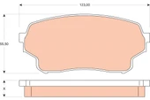 ÖN FREN BALATASI SUZUKİ GRAND XL7 03-06 DJ - 1
