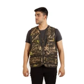 Hunthink Saz Desenli Kamuflaj Avcı Yeleği - 4