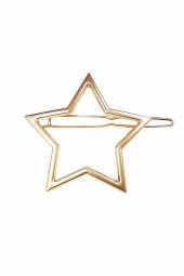 Altın Star Shape Klipsli Toka - 3