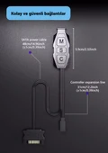 SNT AR-01 ARGB Kontrolcü Controller Denetleyici  5v 3pin SATA  Güç Beslemeli 1 Port - 4