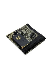 Seccade Seti - Şantuk Kaplı Yasin - Seccade - Tesbih - Siyah Renk thumbnail 3