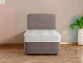 Niron  Luna Baza Başlık Yatak Seti - 80x180 cm Tek Kişilik Ortopedik Set Sağlamlaştırılmış Sandıklı Baza thumbnail 2