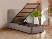 Niron  Luna Baza Başlık Yatak Seti - 80x180 cm Tek Kişilik Ortopedik Set Sağlamlaştırılmış Sandıklı Baza thumbnail 4