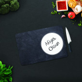 DECORITA Cam Kesme Tahtası - Afiyet Olsun- Karatahta Görünümlü - 4