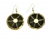 Hdmarketim Sedef El Yapımı Sallantı Tasarım Yuvarlak Küpe - 2