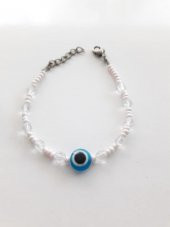 Hdmarketim Nazar Boncuklu İp Bileklik Beyaz - 2