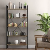 LENDA Avatar 5 Raflı Geniş Metal Kitaplık - 2