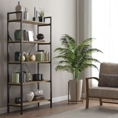 LENDA Avatar 5 Raflı Geniş Metal Kitaplık - 1