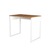 LENDA Destina Metal Ayaklı Çalışma Masası - Atlantik Çam / Beyaz - 4