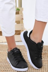 Albishoes Stanley Unisex Sneaker Siyah-Beyaz - 1
