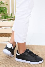 Albishoes Stanley Unisex Sneaker Siyah-Beyaz - 2